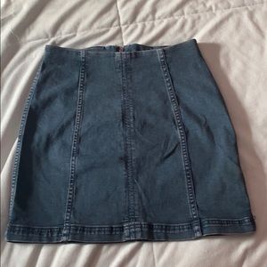 Free People Jean Skirt